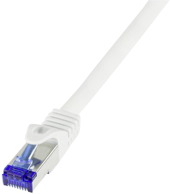 Патч-корд LogiLink Cat 6a S/FTP Ultraflex 10 м White (4052792055719) - зображення 1