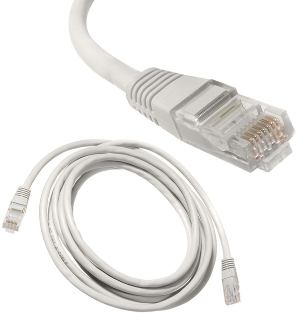 Патч-корд Maclean UTP Cat 6 5 м Grey (5903292802756) - зображення 2