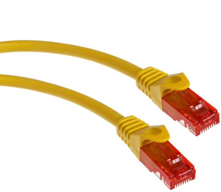 Патч-корд Maclean UTP Cat 6 2 м Yellow (5902211106043) - зображення 1