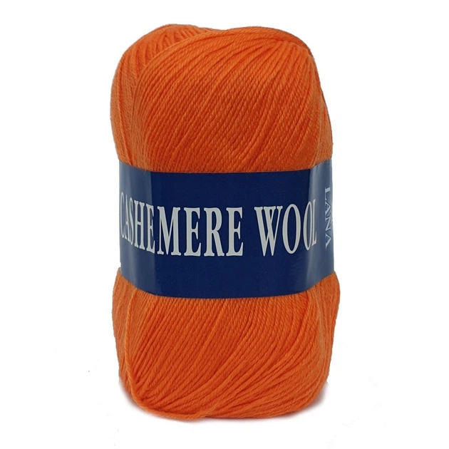 Пряжа Lana Cashemere Wool 1031 оранж - Фото 1 Пряжа Lana Cashemere Wool 1031 оранж - изображение 1