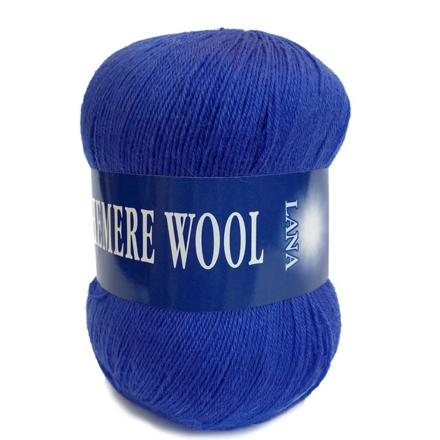 Пряжа Lana Cashemere Wool 1017 синій - Фото 2 Пряжа Lana Cashemere Wool 1017 синій - зображення 2