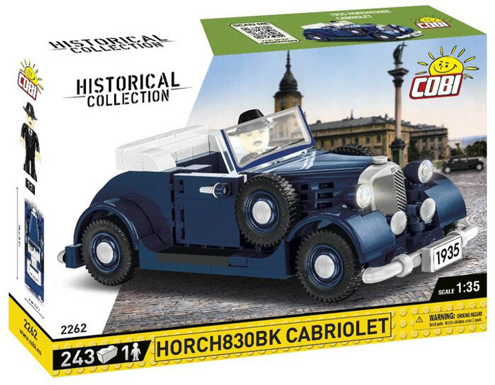 Konstruktor Cobi Historical Collection Horch830BK Cabriolet 243 elementy (5902251022624) - obraz 1