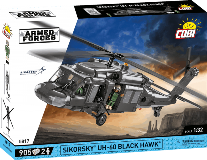 Konstruktor Cobi Armed Forces Sikorsky UH60 Black Hawk 905 elementów (5902251058173) - obraz 1