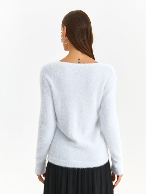 Пуловер жіночий Top Secret SSW3631BI 34 Білий (5903411539853) - зображення 2