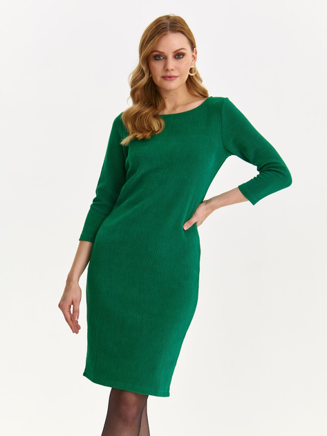 Sukienka midi jesienna damska Top Secret SSU4499ZI 40 Zielona (5903411530607) - obraz 1