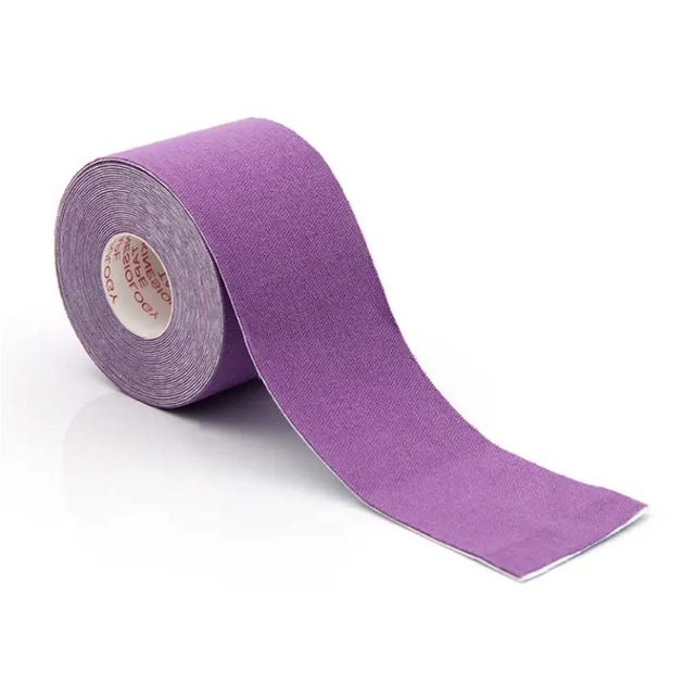 Пластырь Кинезио тейп для тейпирования Kinesiology Tape Фиолетовый - изображение 1