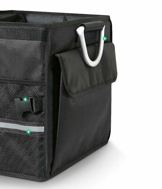 Автомобильная сумка органайзер Ugreen для машины Trunk Organizer 55L Oxford+Aluminium Alloy Black (YM1227) - изображение 4