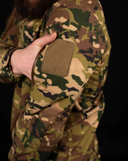 Тактична куртка SoftShell "Кіборг" - мультикам S - изображение 2