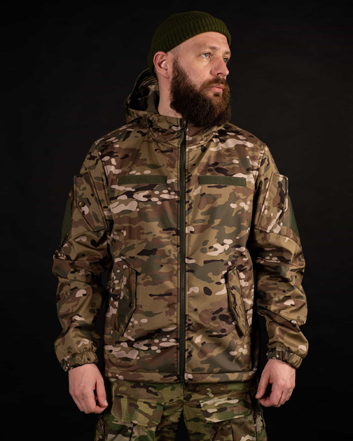 Тактична весняна куртка SoftShell "Шторм" - мультикам M - зображення 1