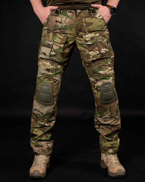 Тактичні штані "Генерал" з наколінниками - мультикам 2XL - зображення 1