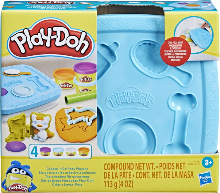 Zestaw do lepienia Hasbro Play-Doh Pudełka do Ugniatania w Podróży (5010994196578) - obraz 1