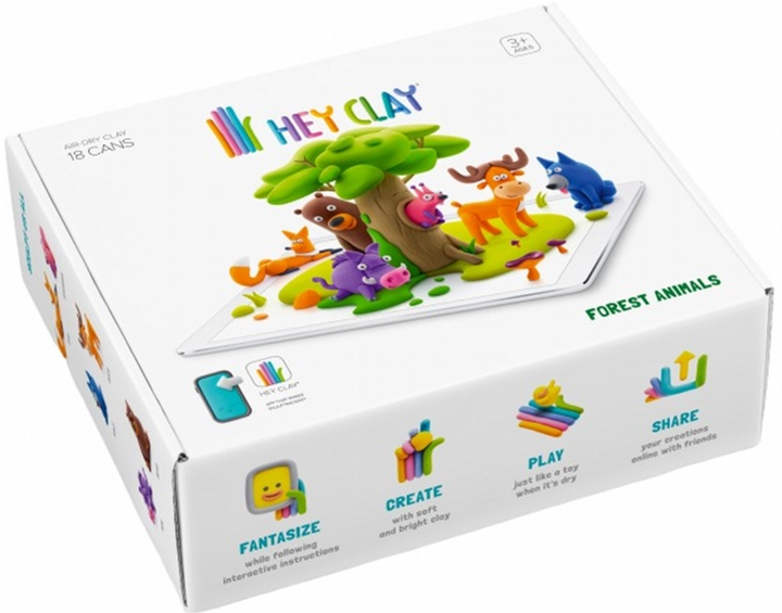 Пластична маса для ліплення TM Toys Hey Clay Лісові тварини (5904754600224) - зображення 4