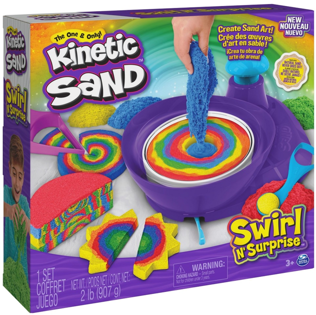 Piasek kinetyczny Kinetic Sand Zakręcone kolory 907 g (0778988380048) - obraz 2
