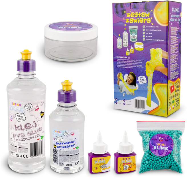 Zestaw do robienia glutów Tuban I love Slime (5901087031053) - obraz 3