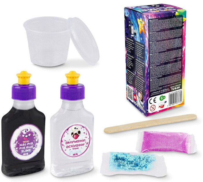 Набір для створення слайму Tuban I love Slime DIY Галактика (5901087037734) - зображення 4