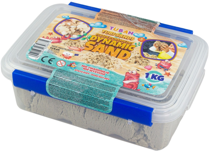 Кінетичний пісок Tuban Dynamic Sand Натуральний у коробці 1 кг (5901087039875) - зображення 2
