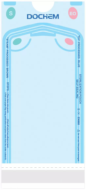 Самоклеящиеся стерилизационные пакеты Dochem Topsteri 250 x 370 мм 200 шт (1A8104) - изображение 2