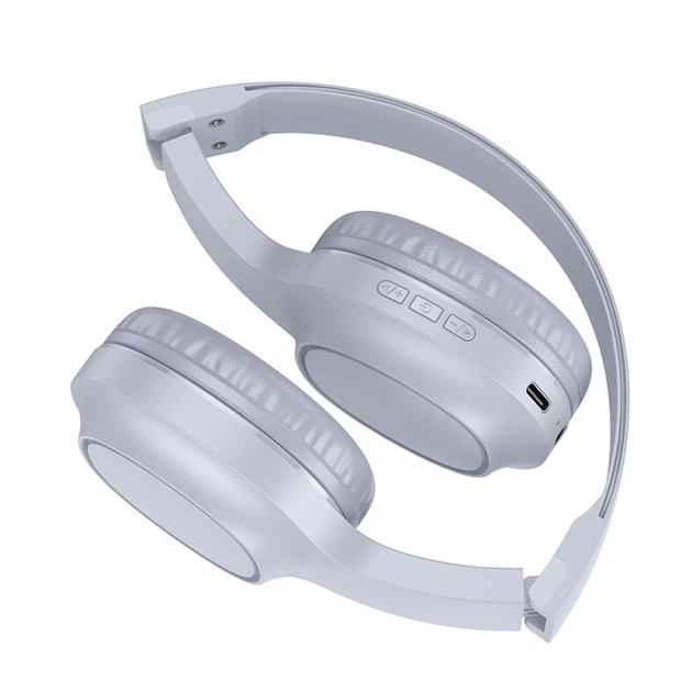 Беспроводные Bluetooth наушники Hoco W46 Charm Светло-серый - изображение 2