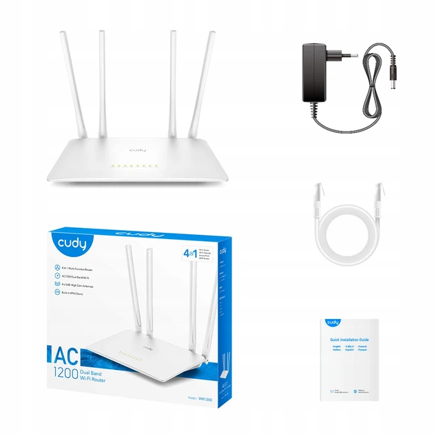 Роутер маршрутизатор Cudy WR1200 WI-FI 5 - зображення 4