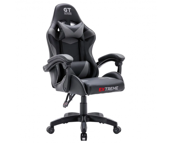 Ігрове крісло для геймерів та роботи EXTREME GT 7 Чорно сірий геймерське комп'ютерне крісло для дому для офісу - изображение 2