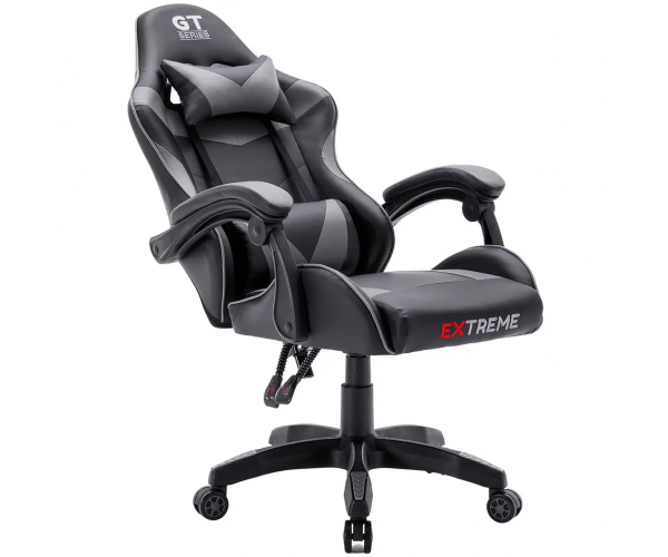 Ігрове крісло для геймерів та роботи EXTREME GT 7 Чорно сірий геймерське комп'ютерне крісло для дому для офісу - изображение 4
