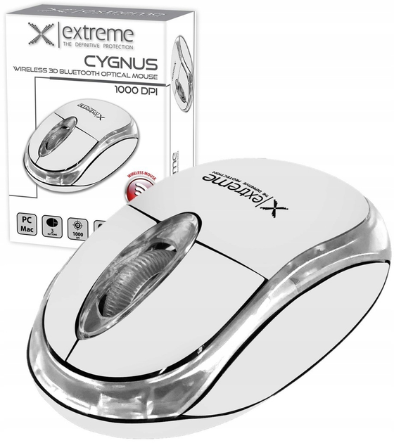 Миша Esperanza 3D Cyngus Wireless White (5901299946503) - зображення 2