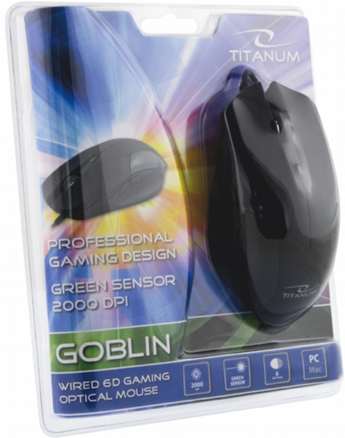 Mysz Esperanza Titanum TM106 Goblin USB Czarna (5901299901748) - obraz 4