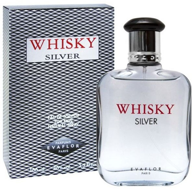 Туалетна вода для чоловіків Evaflor Whisky Silver For Men 100 мл (3509167891270) - зображення 1