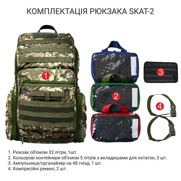Міцний тактичний рюкзак DERBY SKAT-2 - зображення 2