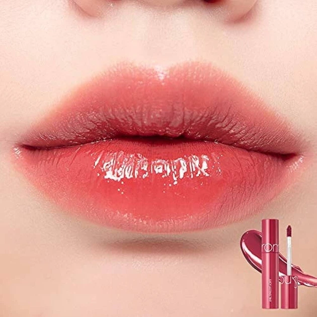 Глянцевый тинт для губ с оттенком инжира Rom&nd Juicy Lasting Tint #06 FigFig - изображение 2