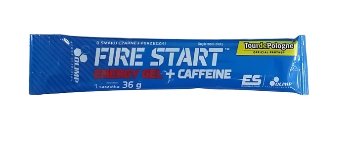 Енергетичний гель Olimp Fire Start + Coffeine 36 г Чорна смородина (5901330060373) - зображення 1