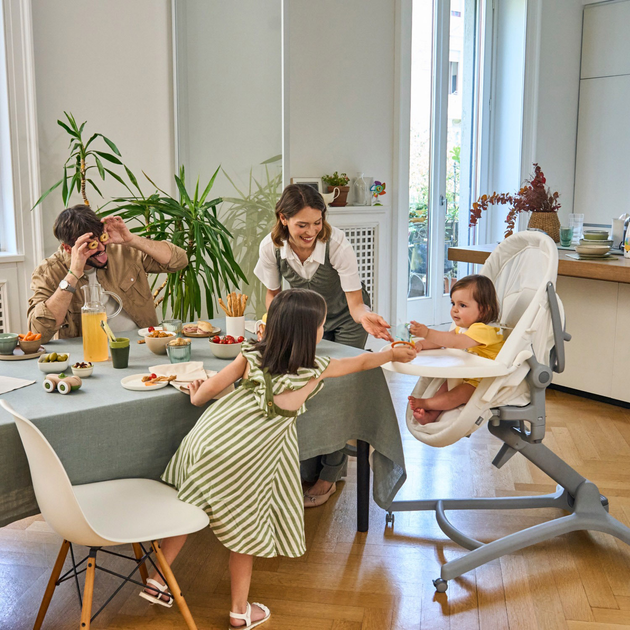 Ліжечко-стільчик Chicco Baby Hug Pro 5 в 1 для годування Сіре (87076.40) - зображення 10
