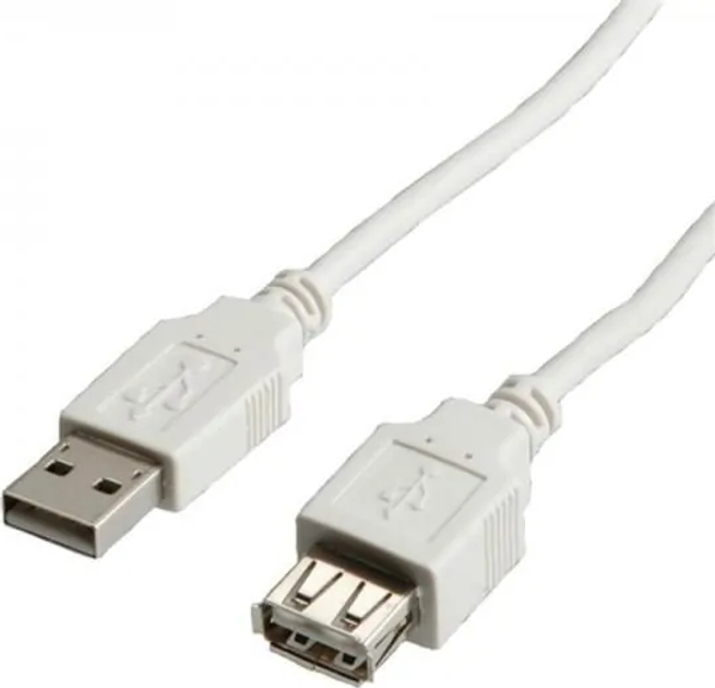 Кабель Value USB 2.0 AM - USB 2.0 AF 1.8 м S3112 (7611990157389) - зображення 1