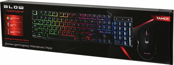 Zestaw przewodowy Blow 84-217# USB Czarny (84-217#) - obraz 3
