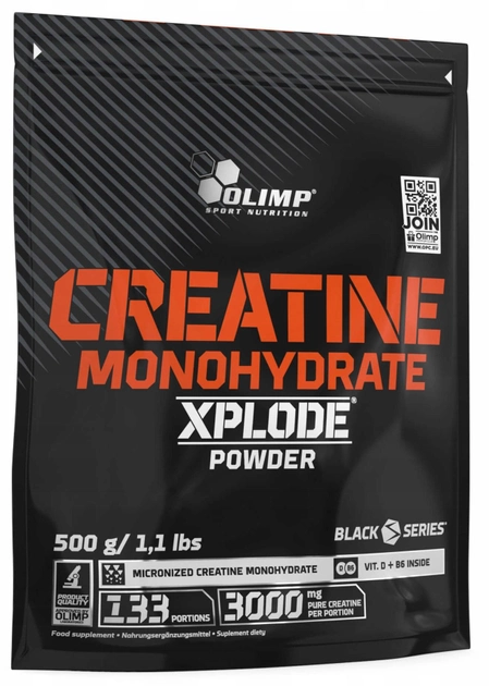 Kreatyna Olimp Xplode Monohydrate Powder 500 g Pomarańcza (5901330076367) - obraz 1