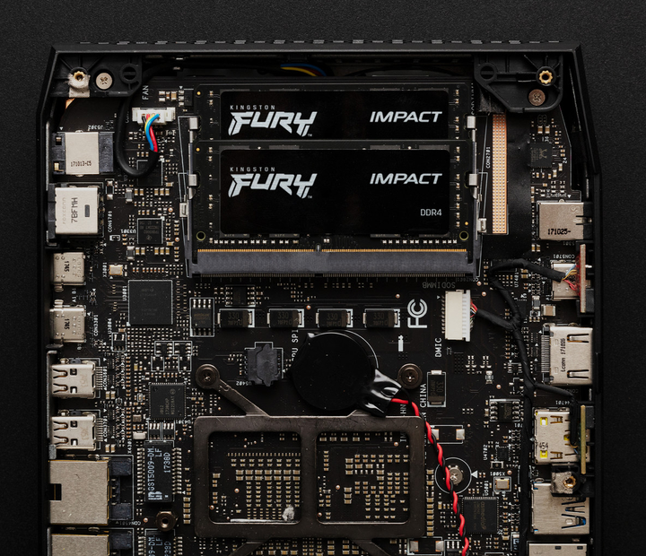 Оперативна пам'ять Kingston Fury SODIMM DDR4-3200 65536 MB PC4-25600 (Kit of 2x32768) Impact Black (KF432S20IBK2/64) - зображення 4
