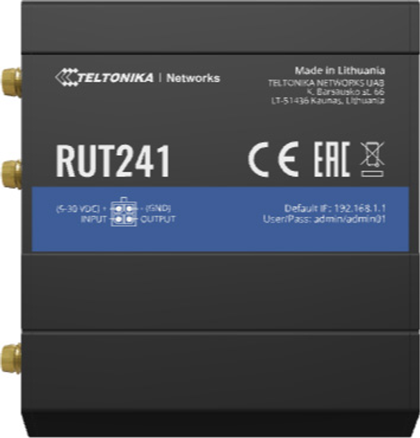 Маршрутизатор Teltonika RUT241 4G (LTE) (RUT241010000) - зображення 1