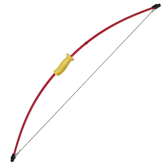 Лук Man Kung RB011 (длина: 1290мм, сила натяжения: 6,8кг), комплект, красный/жёлтый - изображение 1
