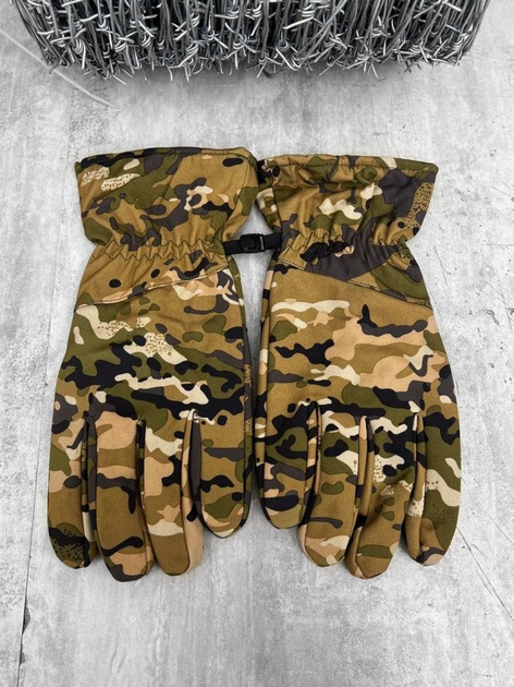Зимові тактичні сенсорні рукавиці GUL Мультикам - зображення 2