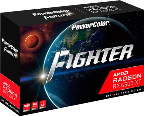Відеокарта Powercolor PCI-Ex Radeon RX 6500 XT Fighter 4GB GDDR6 (2650/18000) (HDMI, DisplayPort) (AXRX 6500XT 4GBD6-DH/OC) - зображення 5