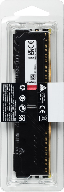 Pamięć Kingston Fury DDR4-3200 16384 MB PC4-25600 Beast Black (KF432C16BB1/16) - obraz 6
