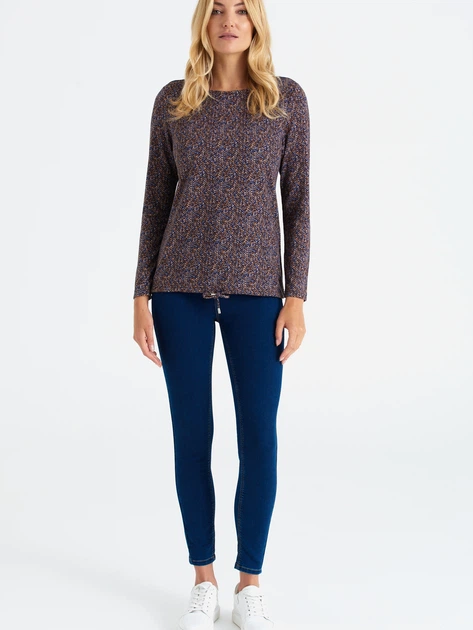 Sweter damski cienki Greenpoint SWE6380035W22PRT12 42 Brązowy (5903245335928) - obraz 3