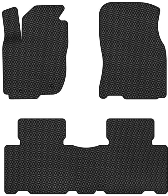 Акція на EVA килимки EVAtech в салон авто для Toyota RAV4 (XA40) (closed threshold) Restyling 2016-2018 4 покоління SUV USA 3 шт Black від Rozetka