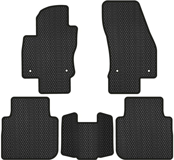 Акція на EVA килимки EVAtech в салон авто для Volkswagen Tiguan Allspace 7 seats 2016-2020 1 покоління SUV USA 5 шт Black від Rozetka
