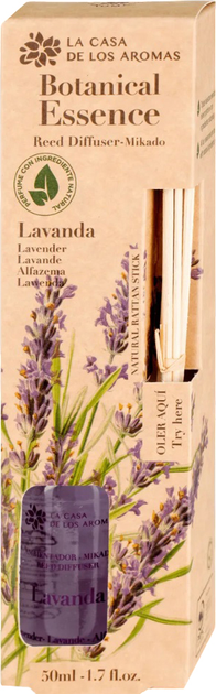 Patyczki zapachowe La Casa de los Aromas Mikado Botanical Essence Lawenda 50 ml (8428390048570) - obraz 1
