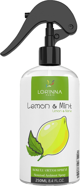 Освіжувач повітря Lorinna Scented Ambient Spray Лимон і м'ята 250 мл (8682923614377) - зображення 1