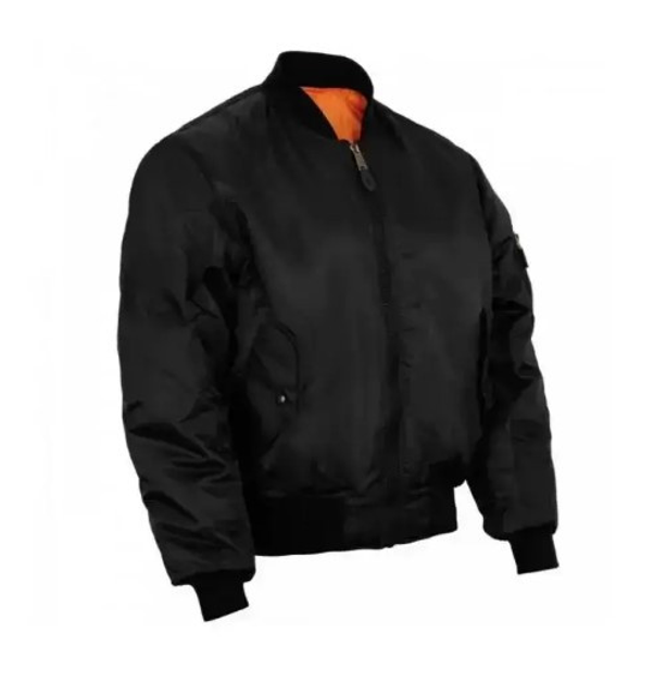 Тактическая куртка Mil-tec MA1 Flight Jacket (Bomber) Black 10402002-3XL - изображение 2
