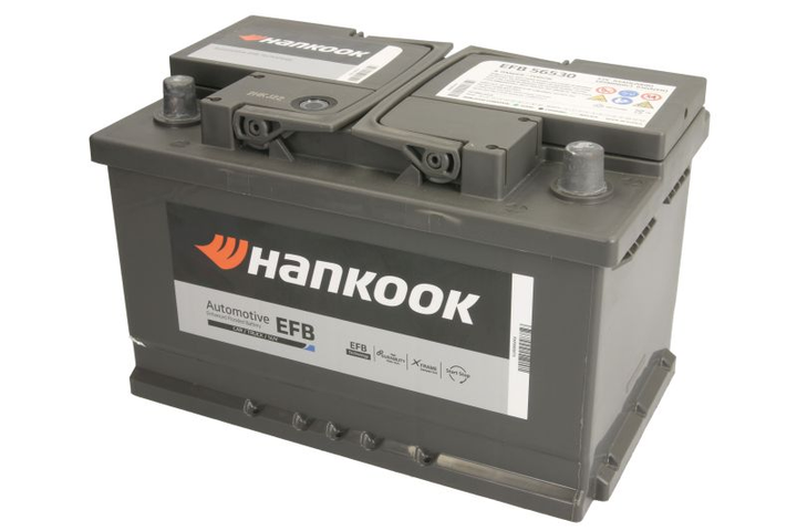 Автомобильный аккумулятор HANKOOK 12В 65Ач/650A (EN) START&STOP EFB (P+ ...
