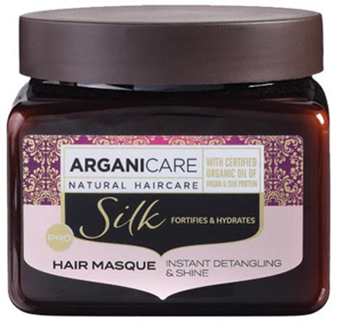 Maska do włosów Arganicare Silk z jedwabiem 500 ml (7290114145206) - obraz 1