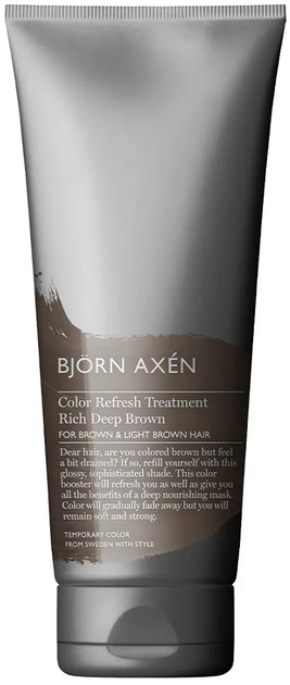 Maska do włosów Björn Axén Color Refresh Treatment kuracja odświeżająca kolor włosów Rich Deep Brown 250 ml (7350001704258) - obraz 1